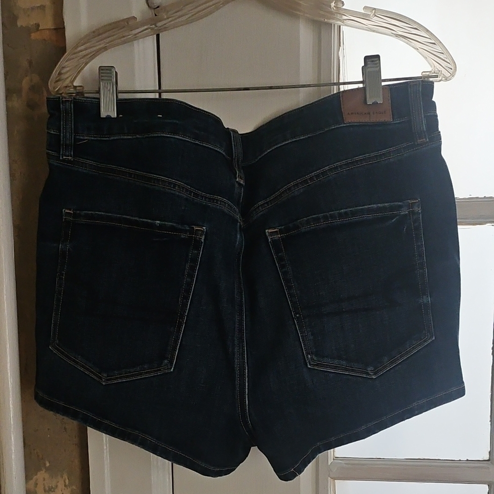 Dark Blue Denim Women's Shorts